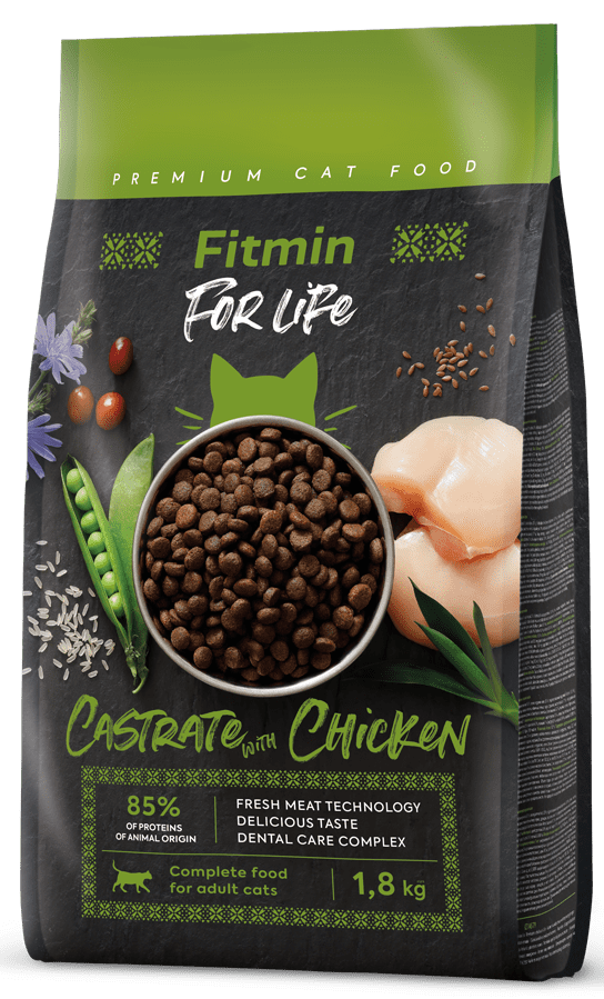 Fitmin cat For Life Castrate Chicken 1,8 kg